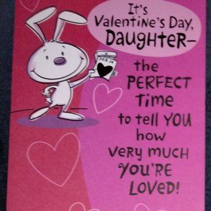 Pop out Valentines day daughter greeting card